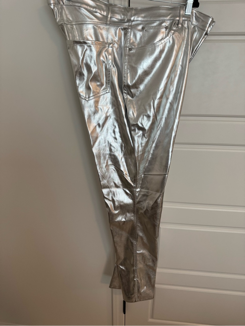 wild fable Metallic Silver Boot-Cut Pants